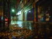 Pluie sur la rue de Tolbiac