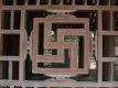 Swastika on the gates of a buddhist temple